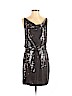 Robert Rodriguez 100% Silk Silver Cocktail Dress Size 4 - photo 1