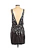 Robert Rodriguez 100% Silk Silver Cocktail Dress Size 4 - photo 2