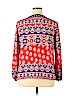 New York & Company 100% Polyester Red 3/4 Sleeve Blouse Size XL (petite) - photo 2