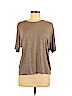 Vince. 100% Viscose Gray Short Sleeve Top Size M - photo 1