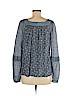 LC Lauren Conrad Blue Long Sleeve Blouse Size M - photo 2