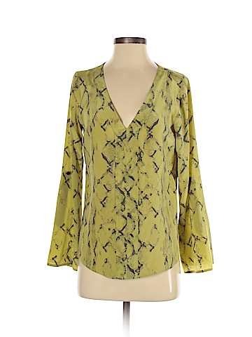 Matty M Long Sleeve Silk Top (view 1)