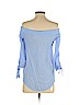 Ann Taylor Blue Long Sleeve Blouse Size S (petite) - photo 2