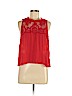 Free People 100% Polyester Red Sleeveless Blouse Size M - photo 1