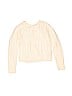 Gap Kids 100% Cotton Solid Ivory Cardigan Size 6 - 7 - photo 1