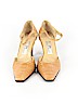 Etienne Aigner 100% Leather Tan Heels Size 8 1/2 - photo 2
