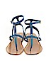 Prada 100% Leather Blue Sandals Size EU 41 - photo 2
