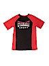 Everlast 100% Polyester Graphic Color Block Red Active T-Shirt Size 14 - 16 - photo 1
