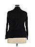 August Silk Black Long Sleeve Top Size XL - photo 2