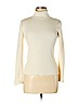 Lauren by Ralph Lauren 100% Cotton Ivory Long Sleeve Turtleneck Size M - photo 1
