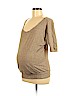 Motherhood Tan Short Sleeve Top Size M - photo 1