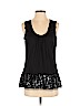 Vera Wang Black Short Sleeve Top Size 2 - photo 1