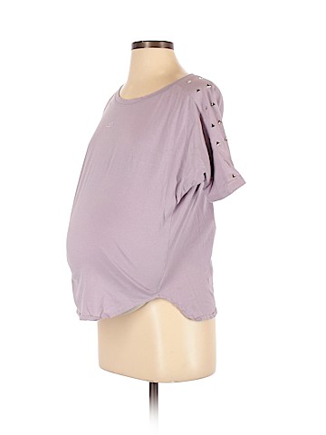 Everly Grey Short Sleeve Top (view 1)