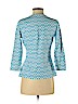 J. McLaughlin Blue 3/4 Sleeve Top Size S - photo 2