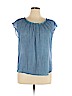 LC Lauren Conrad Blue Short Sleeve Blouse Size XL - photo 1