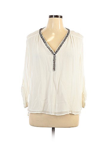 Zara Basic Long Sleeve Blouse (view 1)