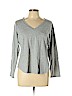 Splendid Gray Long Sleeve T-Shirt Size L - photo 1
