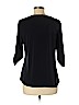 Ellen Tracy 100% Polyester Black 3/4 Sleeve Blouse Size M - photo 2