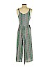 Beautees 100% Polyester Print Green Jumpsuit Size 16 - photo 2