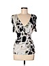 Roberto Cavalli 100% Viscose Black Short Sleeve Blouse Size EU (IT) 44 / US 8 - photo 1