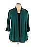 JM Collection Teal 3/4 Sleeve Top Size XL (petite) - photo 1