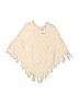 Assorted Brands 100% Cotton Ivory Poncho Size 4 - 6X - photo 1
