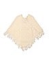 Assorted Brands 100% Cotton Ivory Poncho Size 4 - 6X - photo 2