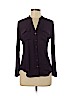 INC International Concepts 100% Polyester Purple Long Sleeve Blouse Size M - photo 1