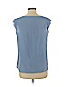 Ann Taylor LOFT Blue Short Sleeve Blouse Size M - photo 2