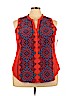 Old Navy 100% Polyester Orange Sleeveless Blouse Size XXL - photo 1