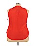 Old Navy 100% Polyester Orange Sleeveless Blouse Size XXL - photo 2