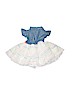 Little Lass 100% Cotton Blue Dress 9-12 MO / 12 MO - photo 2