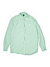 Gap Kids 100% Cotton Green Long Sleeve Button-Down Shirt Size XL (youth) - photo 1