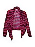 Splendid 100% Rayon Stripes Pink Cardigan Size 12 - photo 1