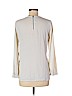 Ann Taylor LOFT 100% Polyester Ivory Long Sleeve Blouse Size M (petite) - photo 2