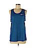 Nike 100% Polyester Blue Active Tank Size M - photo 1