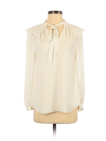 White House Black Market Long Sleeve Blouse (view 1)