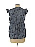 Old Navy - Maternity Blue Short Sleeve Blouse Size L - photo 2