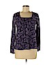 SONOMA life + style 100% Cotton Purple Long Sleeve Top Size M (petite) - photo 1