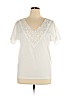 Unbranded White Short Sleeve Top Size XL - photo 1