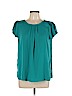 papermoon designed exclusively for Stitch Fix 100% Polyester Blue Short Sleeve Blouse Size L - photo 1