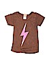 Junk Food 100% Cotton Graphic Brown Short Sleeve T-Shirt Size 8 - photo 1