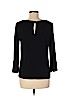 Ann Taylor LOFT Black 3/4 Sleeve Top Size M - photo 2