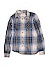Girl Krazy 100% Cotton Blue Long Sleeve Button-Down Shirt Size XS (kids) - photo 1