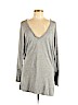 7 For All Mankind Gray Long Sleeve Top Size L - photo 1