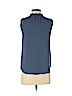 Ann Taylor 100% Polyester Blue Sleeveless Blouse Size S (petite) - photo 2