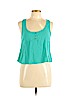 Full Tilt 100% Rayon Green Sleeveless Blouse Size L - photo 1