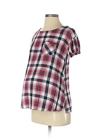 Isabel Maternity Short Sleeve Blouse (view 1)