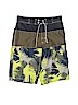 Gymboree 100% Polyester Green Board Shorts Size 12 - photo 1