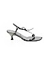 Giuseppe Zanotti for Vicini 100% Leather Silver Heels Size 8 - photo 1
